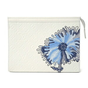 Louis Vuitton Clutch Shoulder Bag Pochette Voyage White